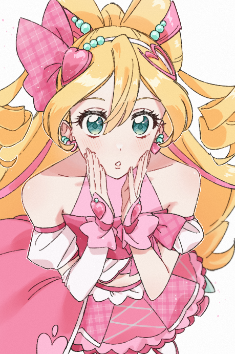sakura uta and cure idol (precure and 1 more) drawn by izuo