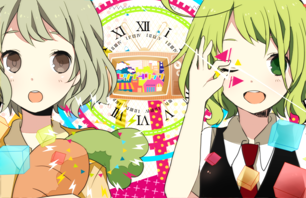 gumi (vocaloid and 1 more) drawn by komine