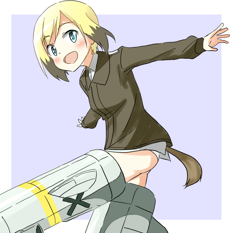 erica hartmann (world witches series and 1 more) drawn by hatopoo_(beach7pijon)