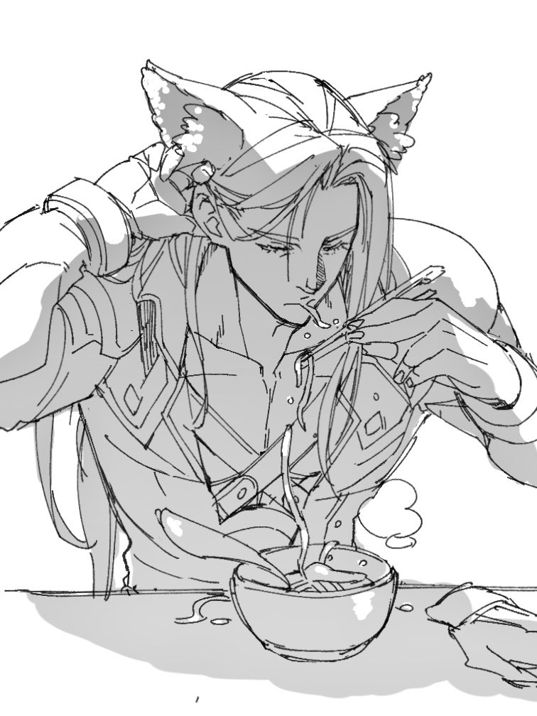 sephiroth (final fantasy and 4 more) drawn by ryouto