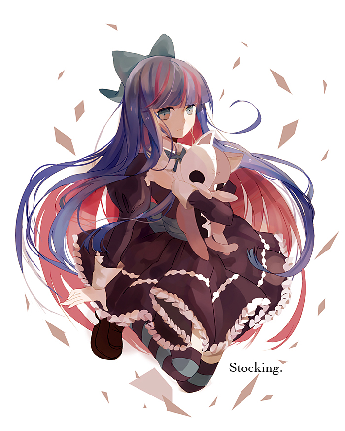 stocking and honekoneko (panty & stocking with garterbelt) drawn by miiyuro