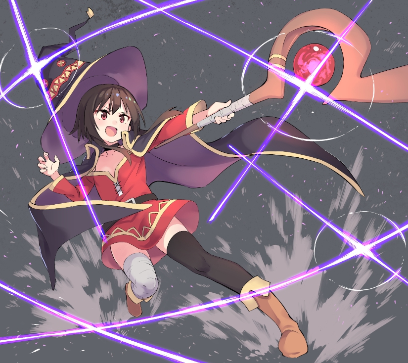 megumin (kono subarashii sekai ni shukufuku wo!) drawn by aki_poi
