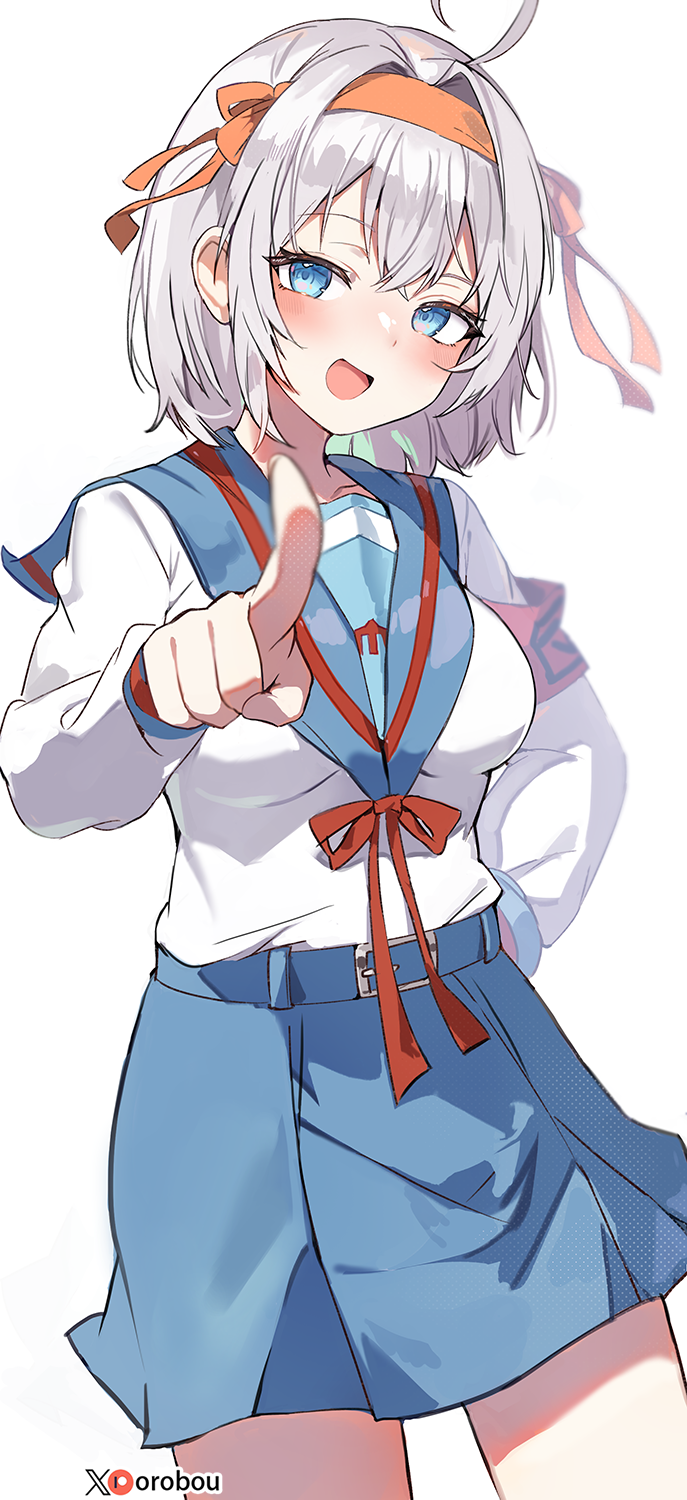 suzumiya haruhi and alisa mikhailovna kujou (suzumiya haruhi no yuuutsu and 1 more) drawn by orobou