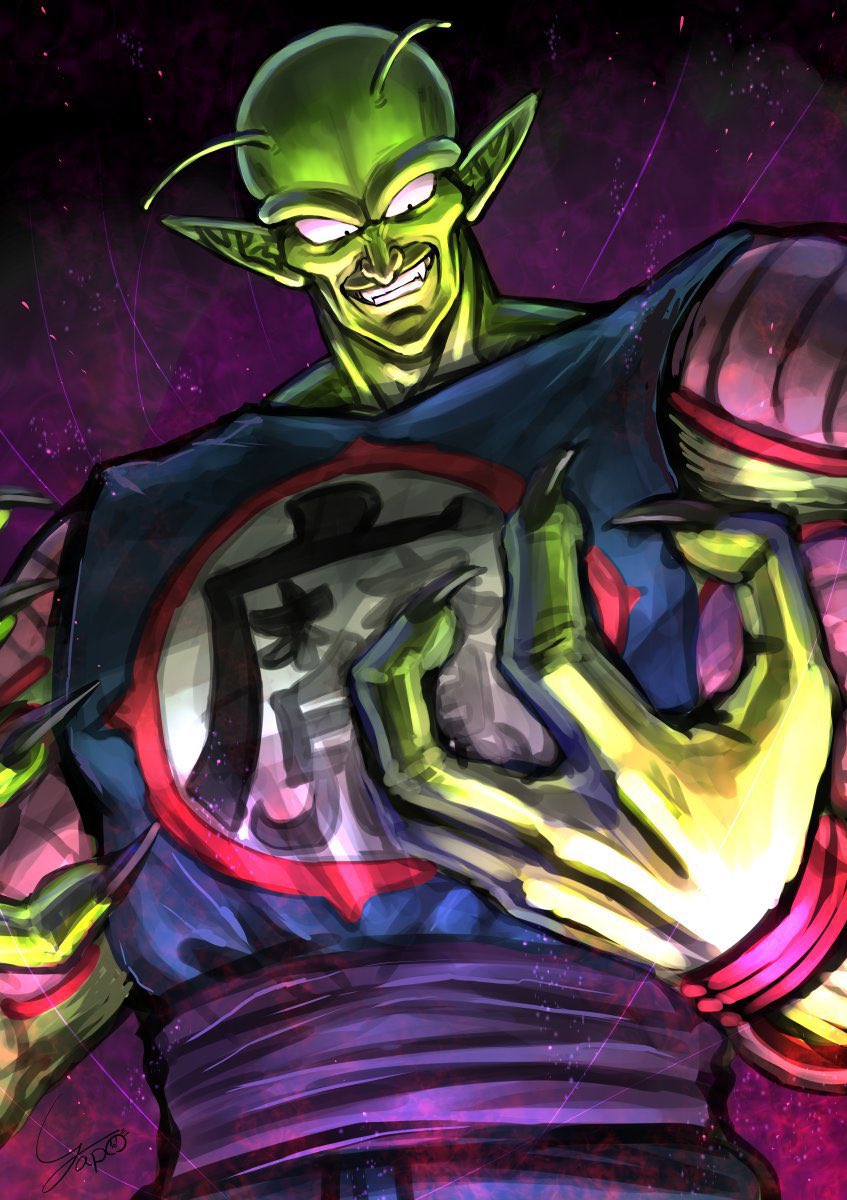 piccolo daimaou (dragon ball) drawn by yapo_(croquis_side)