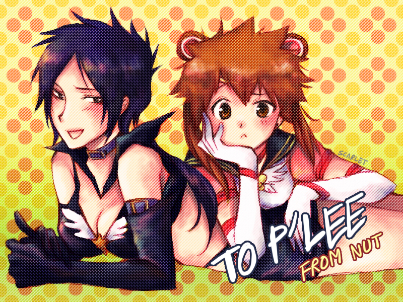 sailor moon, eternal sailor moon, sailor star fighter, sawada tsunako, and rokudou mukuko (bishoujo senshi sailor moon and 2 more) drawn by scarlet-xx