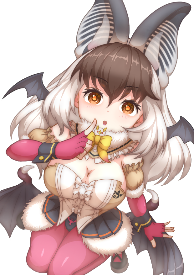 brown long-eared bat (kemono friends and 1 more) drawn by ev_(kemomimizuku)