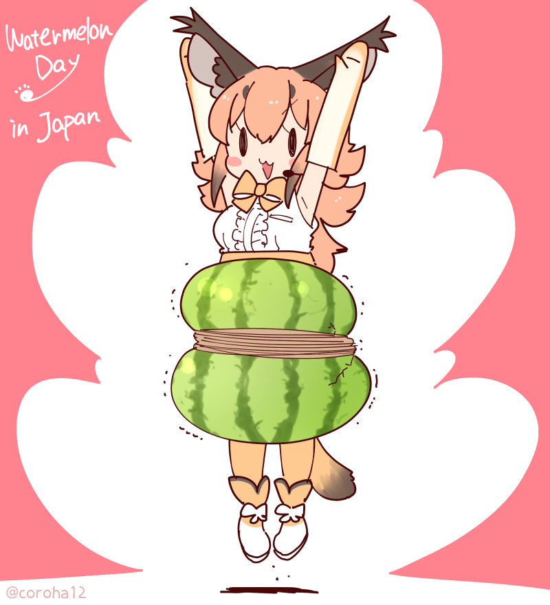 caracal (kemono friends and 1 more) drawn by coroha