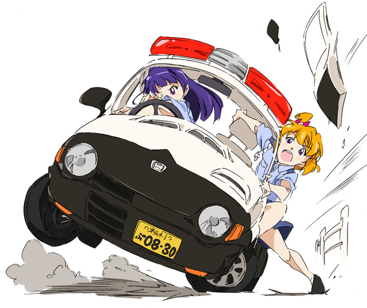 asahina mirai and izayoi liko (precure and 2 more) drawn by umanosuke