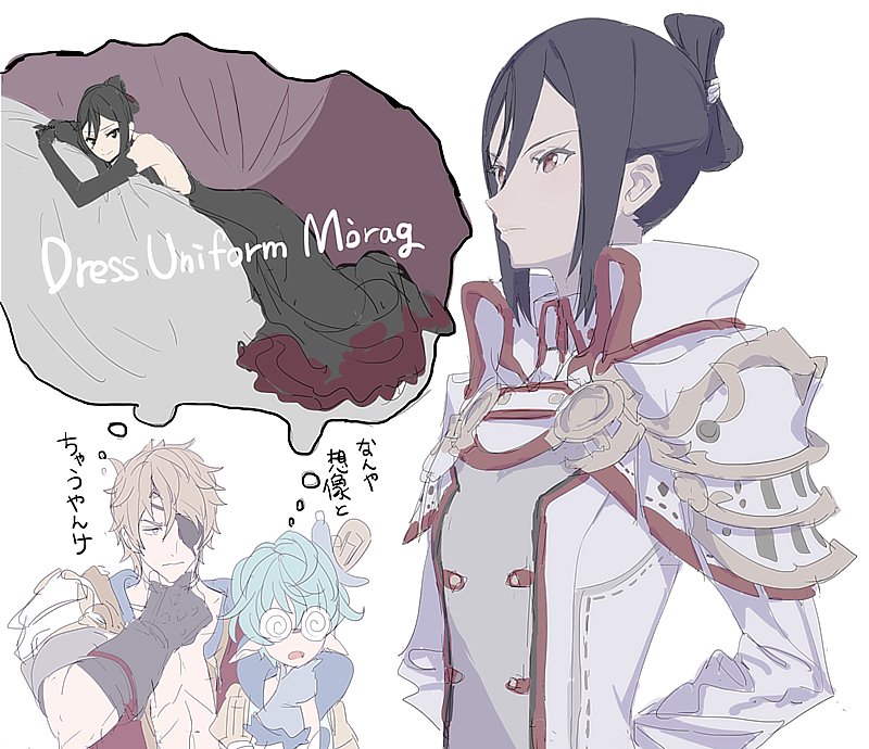 pandoria, zeke von genbu, and morag ladair (xenoblade chronicles and 1 more) drawn by tsubo_(hcc6qqcp347q)