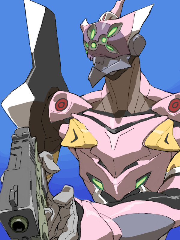 eva 08 (neon genesis evangelion and 2 more) drawn by baariya