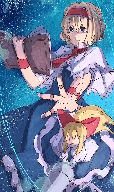 alice margatroid and shanghai doll (touhou) drawn by ashiwara_yuu