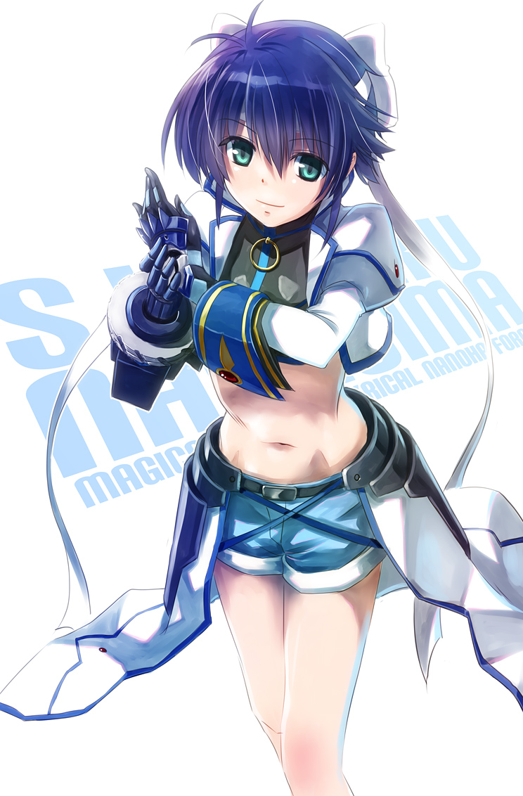 subaru nakajima, revolver knuckle, and sword breaker (lyrical nanoha and 2 more) drawn by yone
