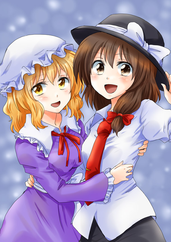 usami renko and maribel hearn (touhou) drawn by unya