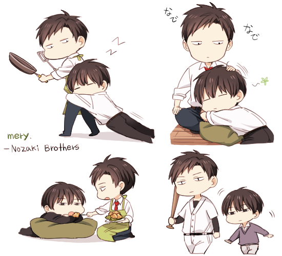 nozaki umetarou and nozaki mayu (gekkan shoujo nozaki-kun) drawn by mery_(yangmalgage)