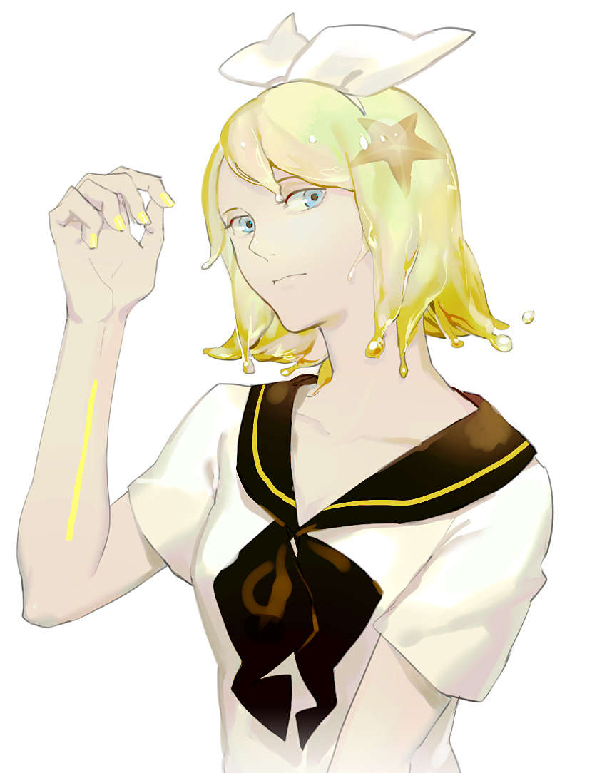 kagamine rin and bottle rin (vocaloid) drawn by par.