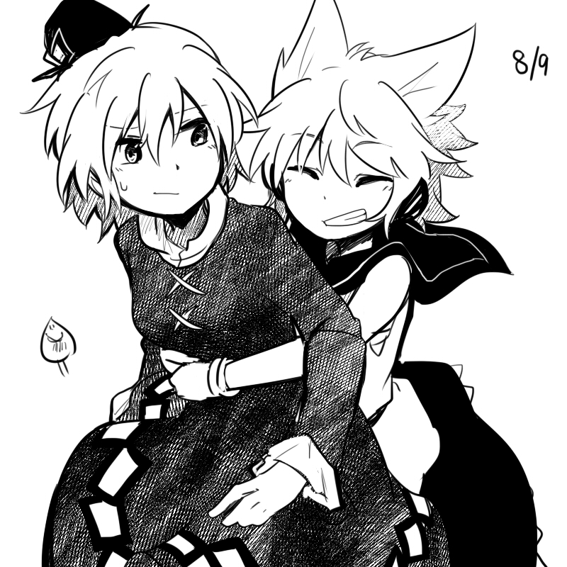 toyosatomimi no miko and soga no tojiko (touhou) drawn by shikushiku_(amamori_weekly)