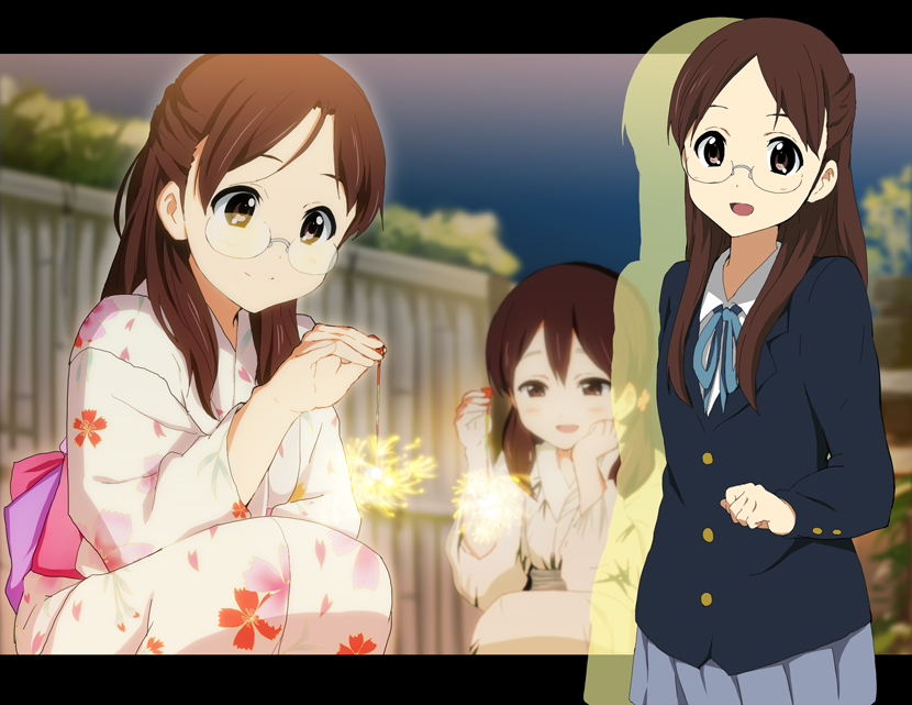 kimura fumie and miura kazuko (k-on!) drawn by kakiuchi_itsuki