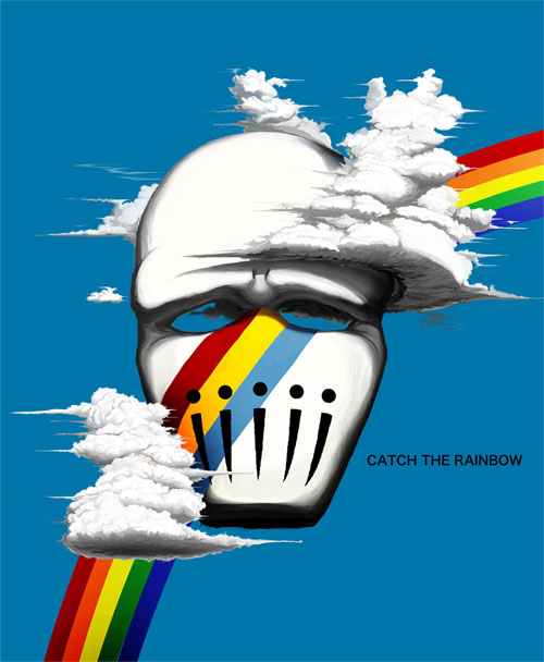 catch the rainbow (jojo no kimyou na bouken and 1 more) drawn by lovecraft_(watari)
