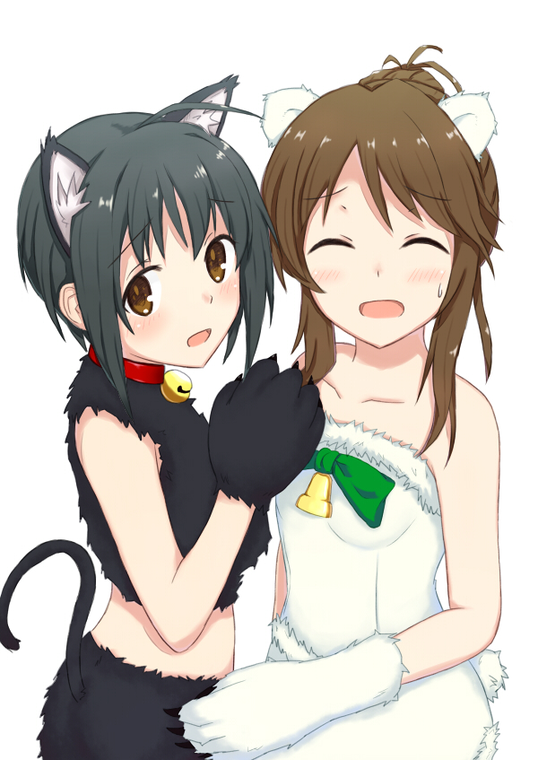 kohinata miho and takamori aiko (idolmaster and 1 more) drawn by 18_yen_coin