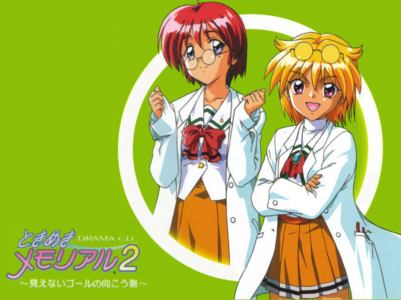 hinomoto hikari and ijuuin mei (tokimeki memorial and 1 more) drawn by kokura_masashi