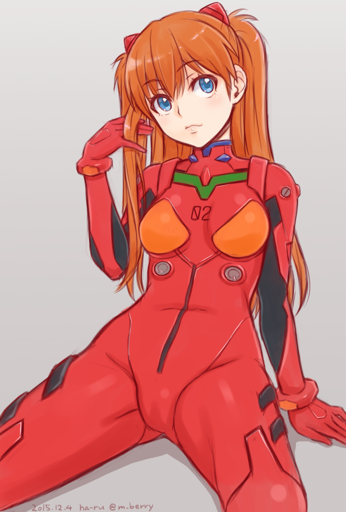 souryuu asuka langley (neon genesis evangelion) drawn by ha-ru