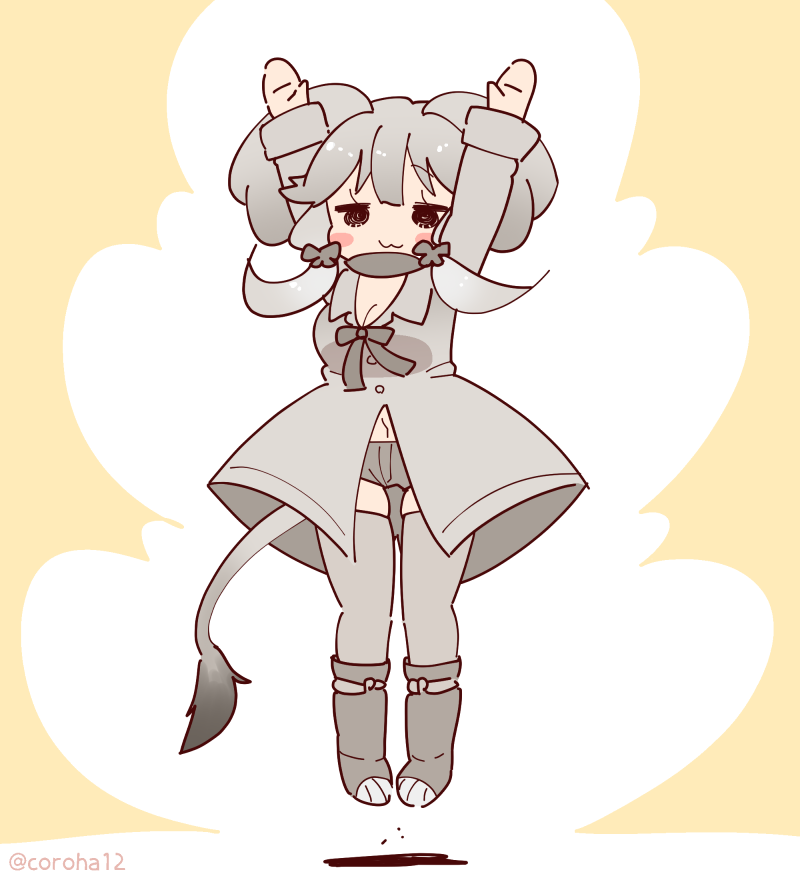 african forest elephant (kemono friends and 1 more) drawn by coroha