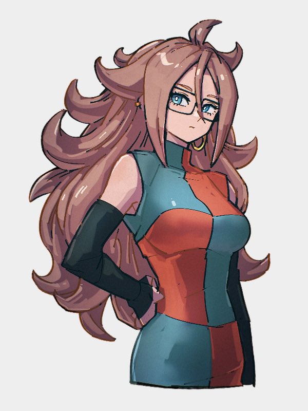 android 21 (dragon ball and 1 more) drawn by kemachiku