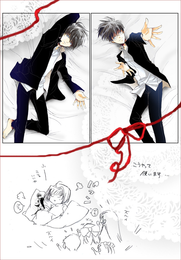 arcueid brunestud, ciel, tohno akiha, kohaku, tohno shiki, and 2 more (tsukihime) drawn by aki_(sakami)
