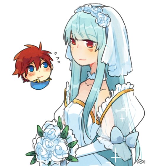 ninian and eliwood (fire emblem and 2 more) drawn by roirence