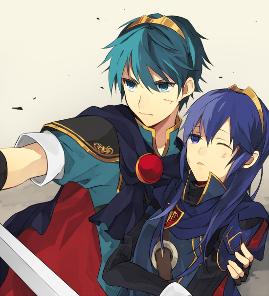 lucina and marth (fire emblem and 3 more) drawn by seoto