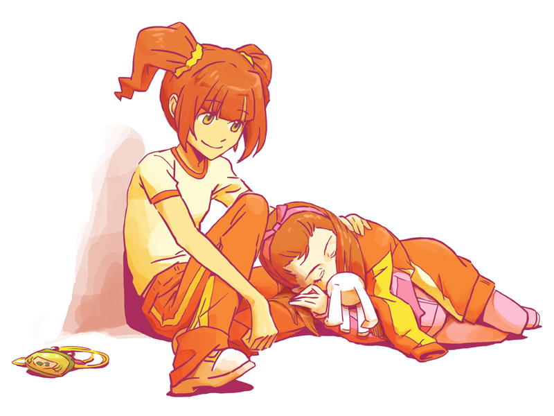 minase iori, takatsuki yayoi, and usa-chan (idolmaster) drawn by juu_(juuzi)