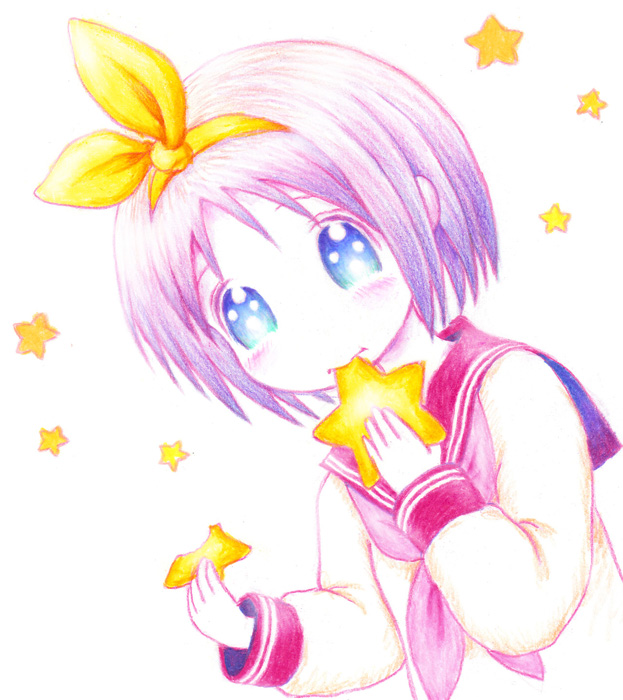 hiiragi tsukasa (lucky star) drawn by leica_(leica_xx)