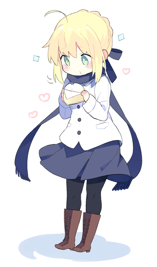 artoria pendragon and saber (fate and 1 more) drawn by 87banana