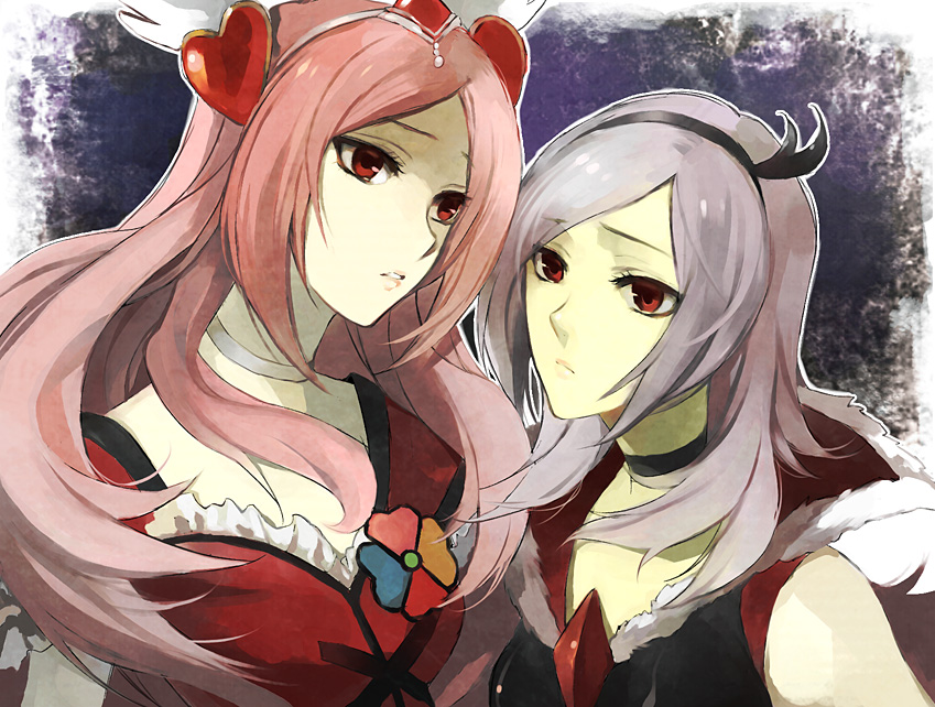 higashi setsuna, eas, and cure passion (precure and 1 more) drawn by ariko