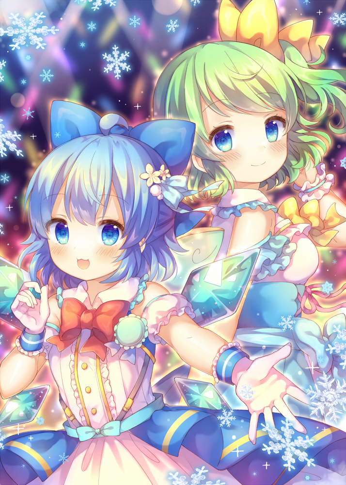 cirno and daiyousei (touhou) drawn by coa_(chroo_x)