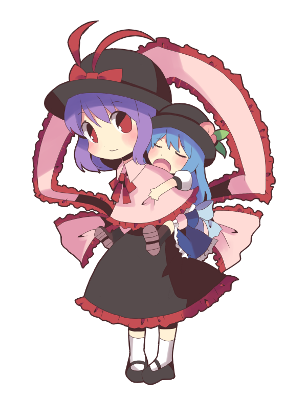 hinanawi tenshi and nagae iku (touhou) drawn by uiru