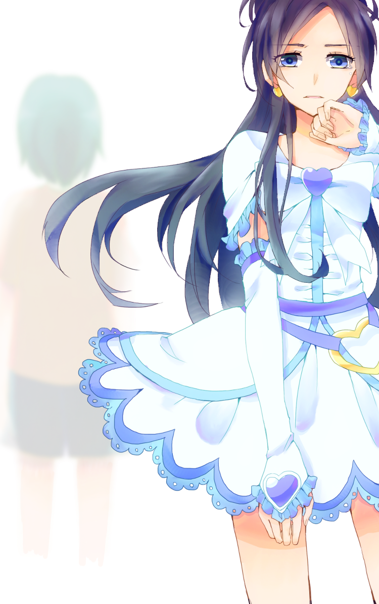yukishiro honoka, cure white, and kiriya (precure and 1 more) drawn by rokepoke1016