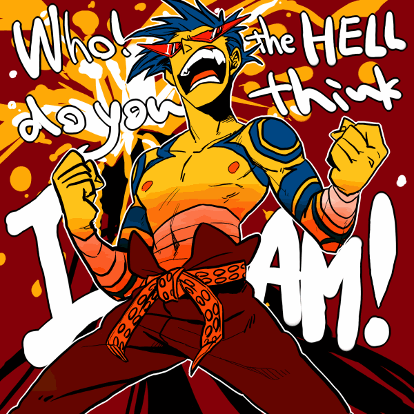 kamina (tengen toppa gurren lagann) drawn by katou_(hyaena)