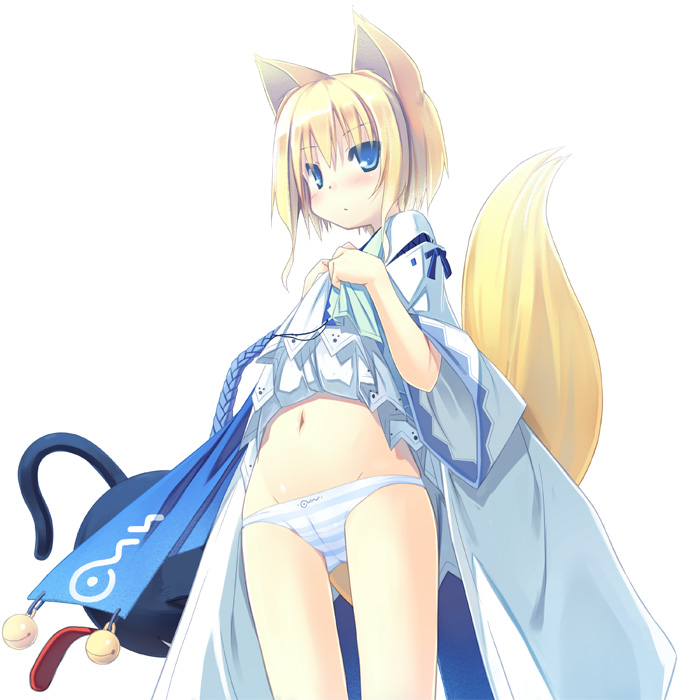 shiratama kitsune and kuroino (original) drawn by poco_(asahi_age)