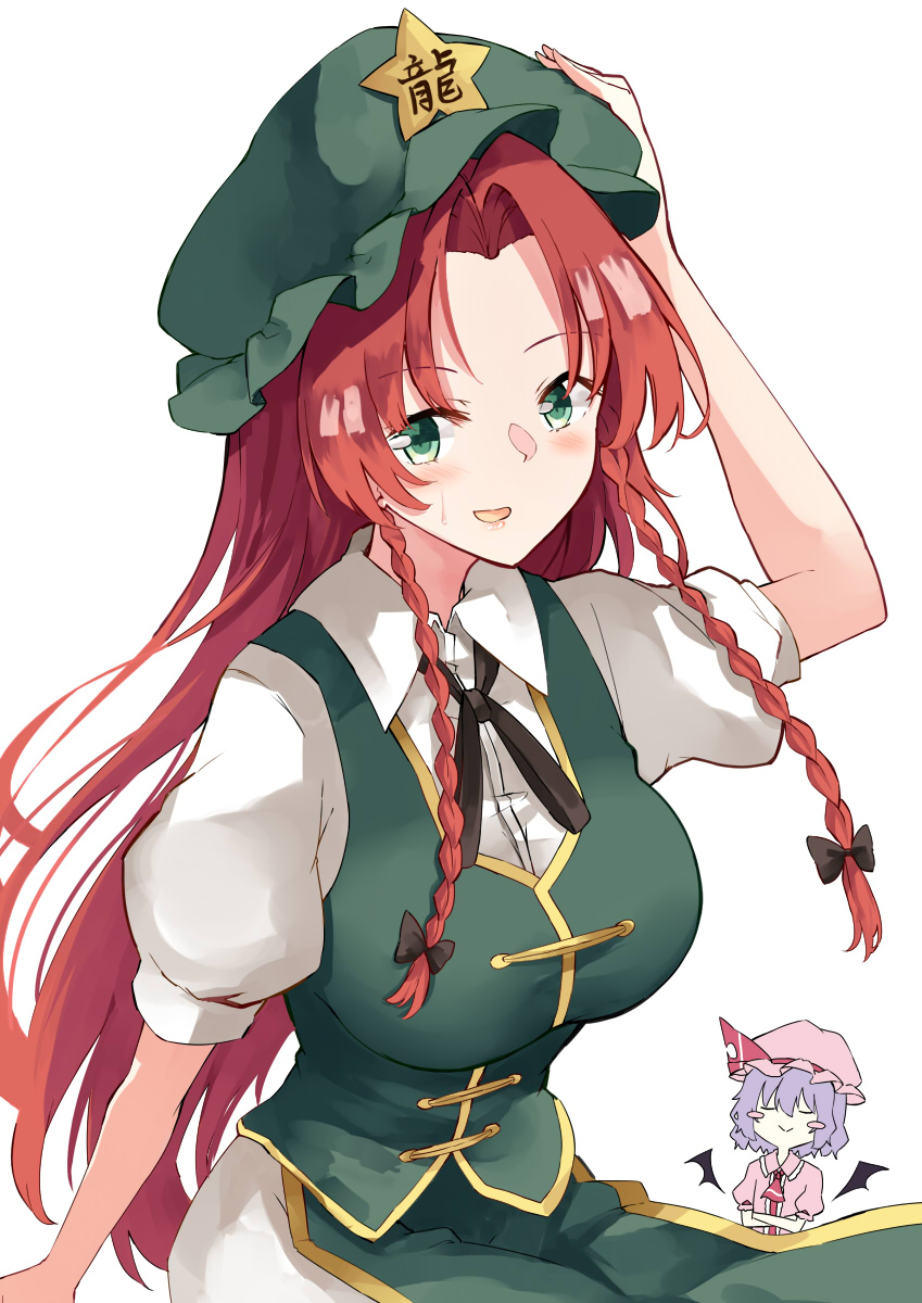 remilia scarlet and hong meiling (touhou) drawn by deetamu