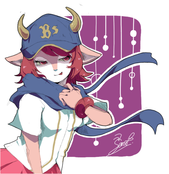 buffalo bell (orix buffaloes) drawn by so_ryou