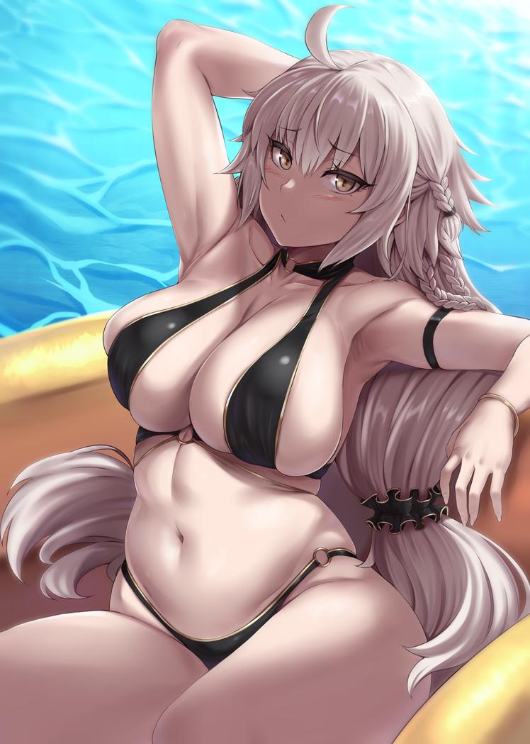 jeanne d'arc alter (fate and 1 more) drawn by moisture_(chichi)