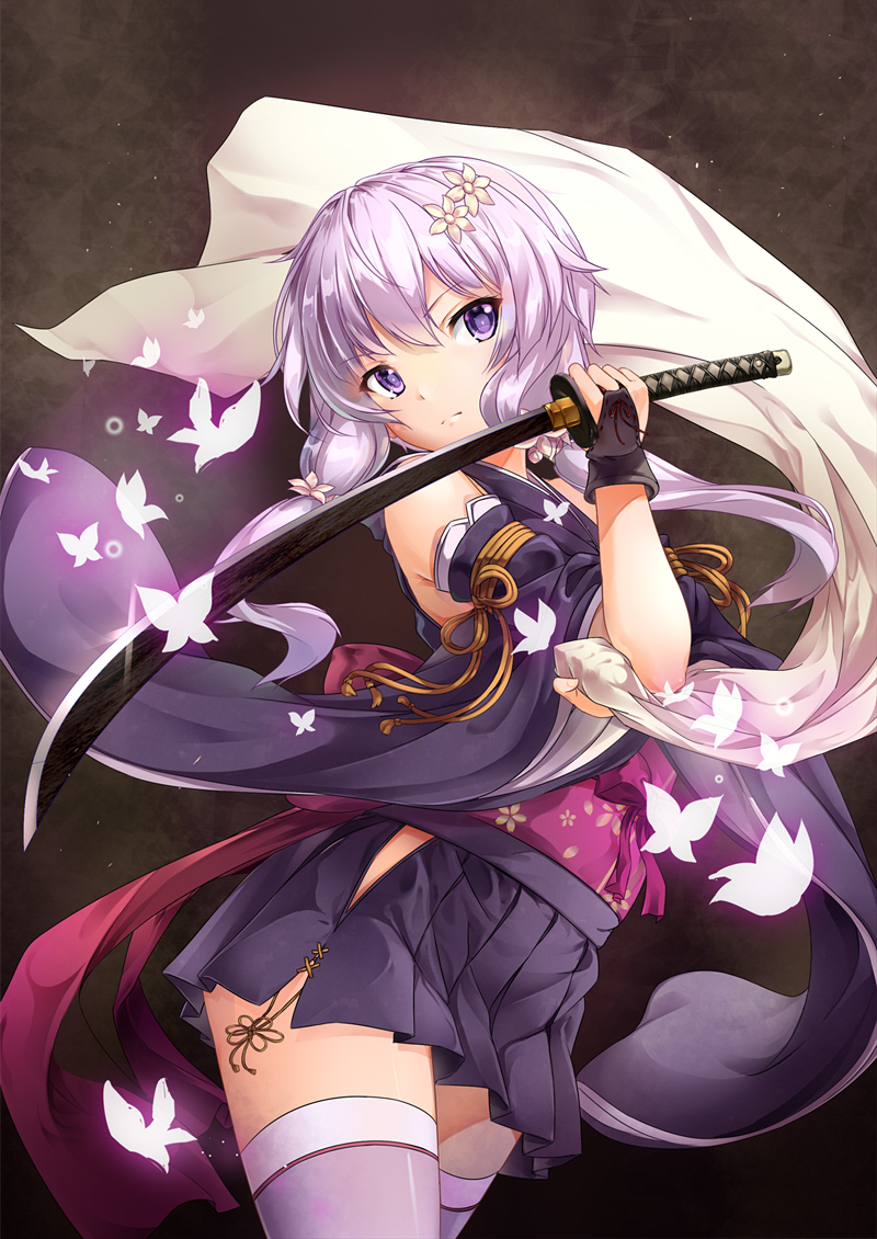 yuzuki yukari (vocaloid and 1 more) drawn by fujino_(yoshi9798174)