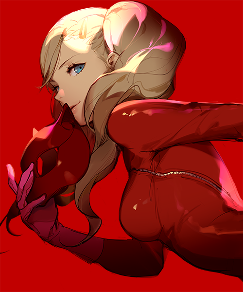 takamaki anne and panther (persona and 1 more) drawn by ask_(askzy)