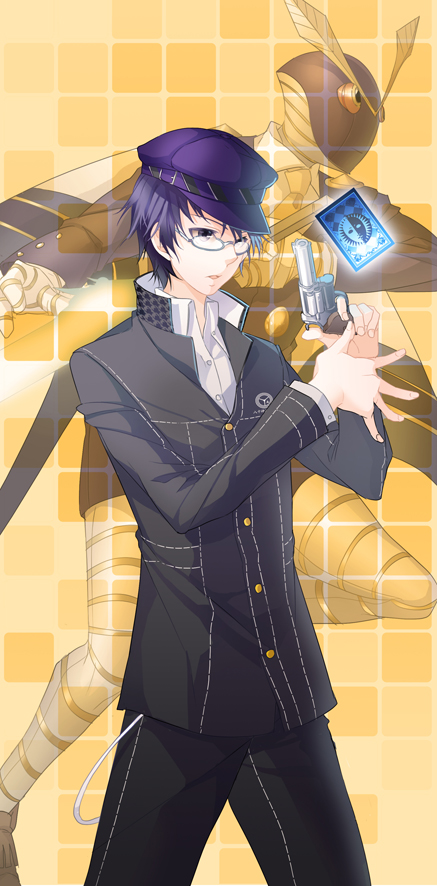 shirogane naoto and sukuna-hikona (persona and 1 more) drawn by aile_(crossroads)