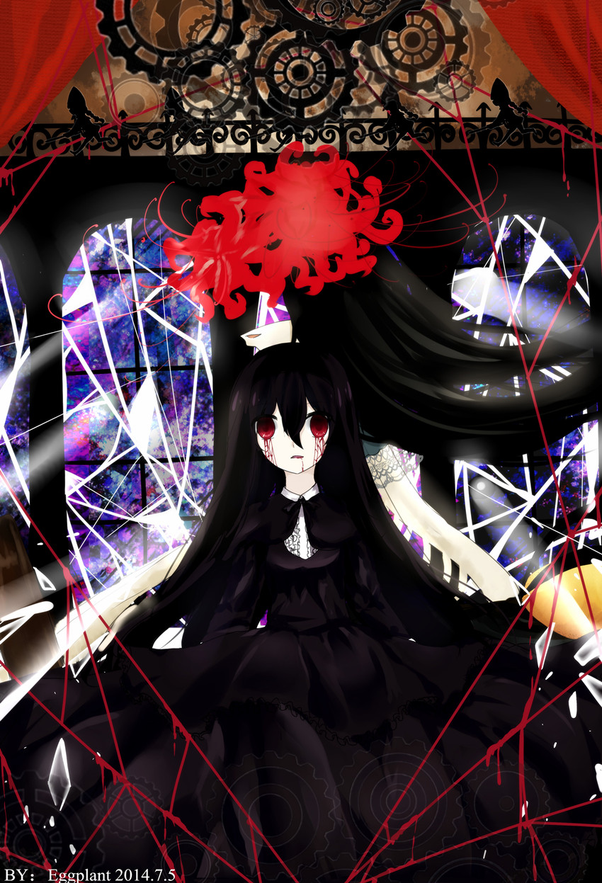 akemi homura, homulilly, and lotte (mahou shoujo madoka magica and 1 more) drawn by eggplant_(dadamiao)