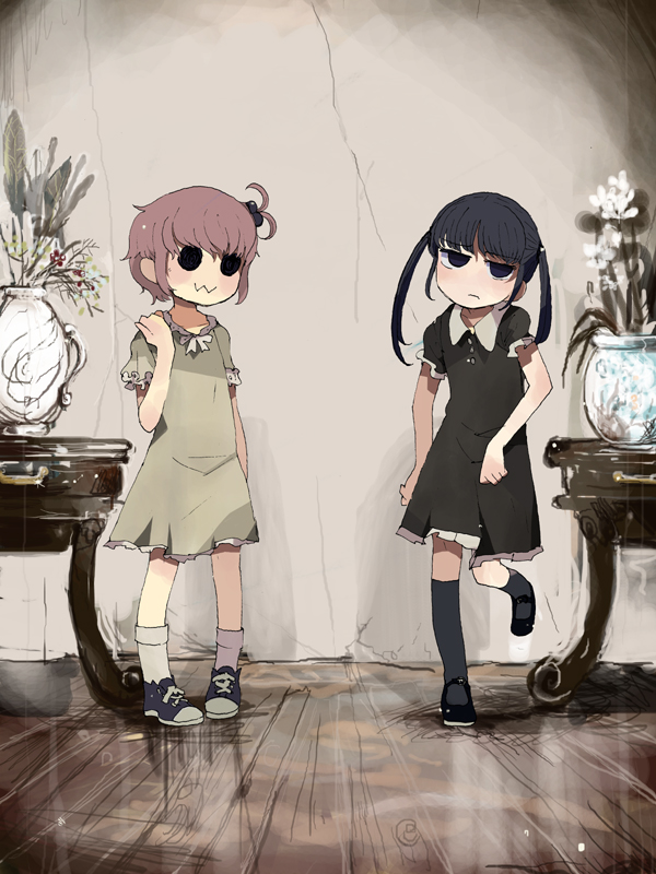 fujishiro mikaze and mizutani kaho (kingyo oukoku no houkai) drawn by mozou_crystal
