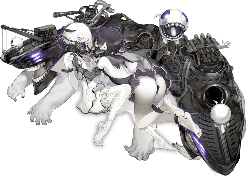 abyssal twin princess (kantai collection) drawn by akira_(kadokawa)