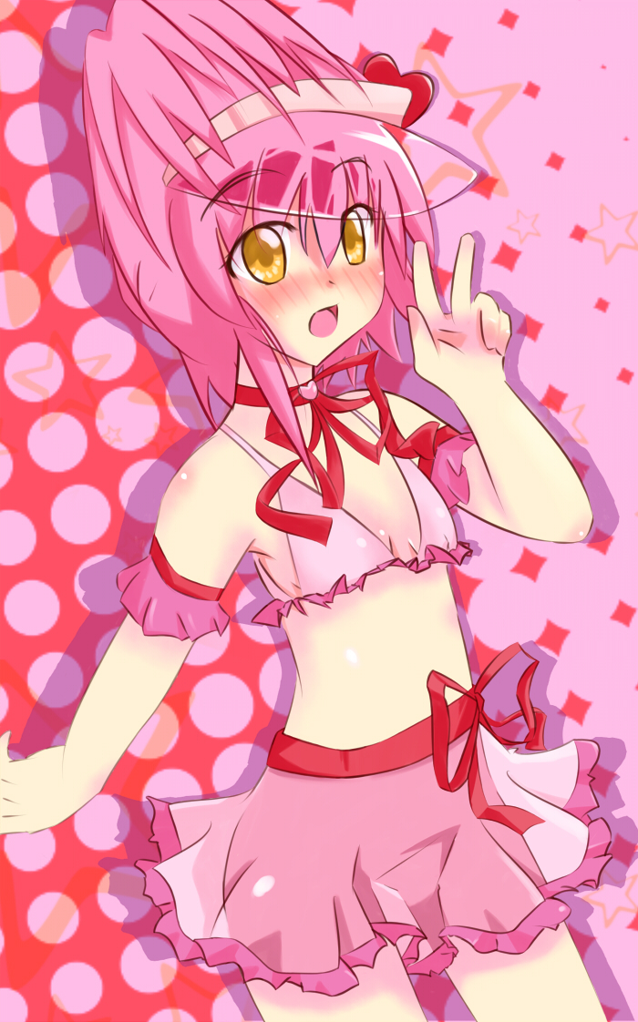 hinamori amu and amulet heart (shugo chara!) drawn by gumitoro