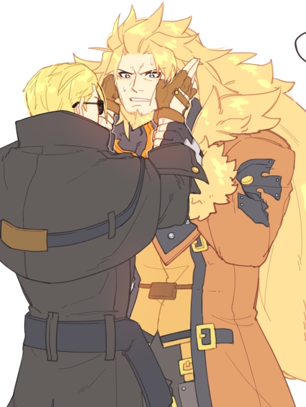 johnny and leo whitefang (guilty gear and 1 more) drawn by gyae_(rladpdnjs29)